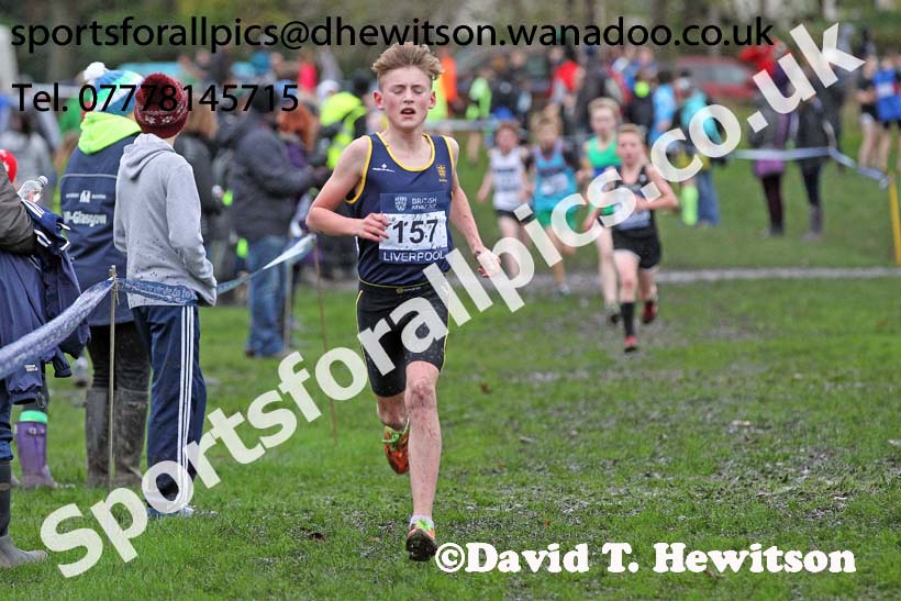 Boys under-13s, British Athletics Liverpool Cross Challenge, Sefton Park, Liverpool. Photo: David T. Hewitson/Sports for All Pics